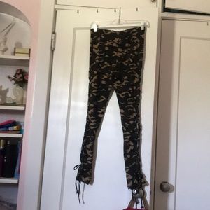 Camo leggings with tithings